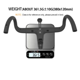 Gold UD Matte Carbon Fiber MTB Bicycle Handlebar Horizontal Handle 380/400/420mm Integrated Internal Wiring Handlebar