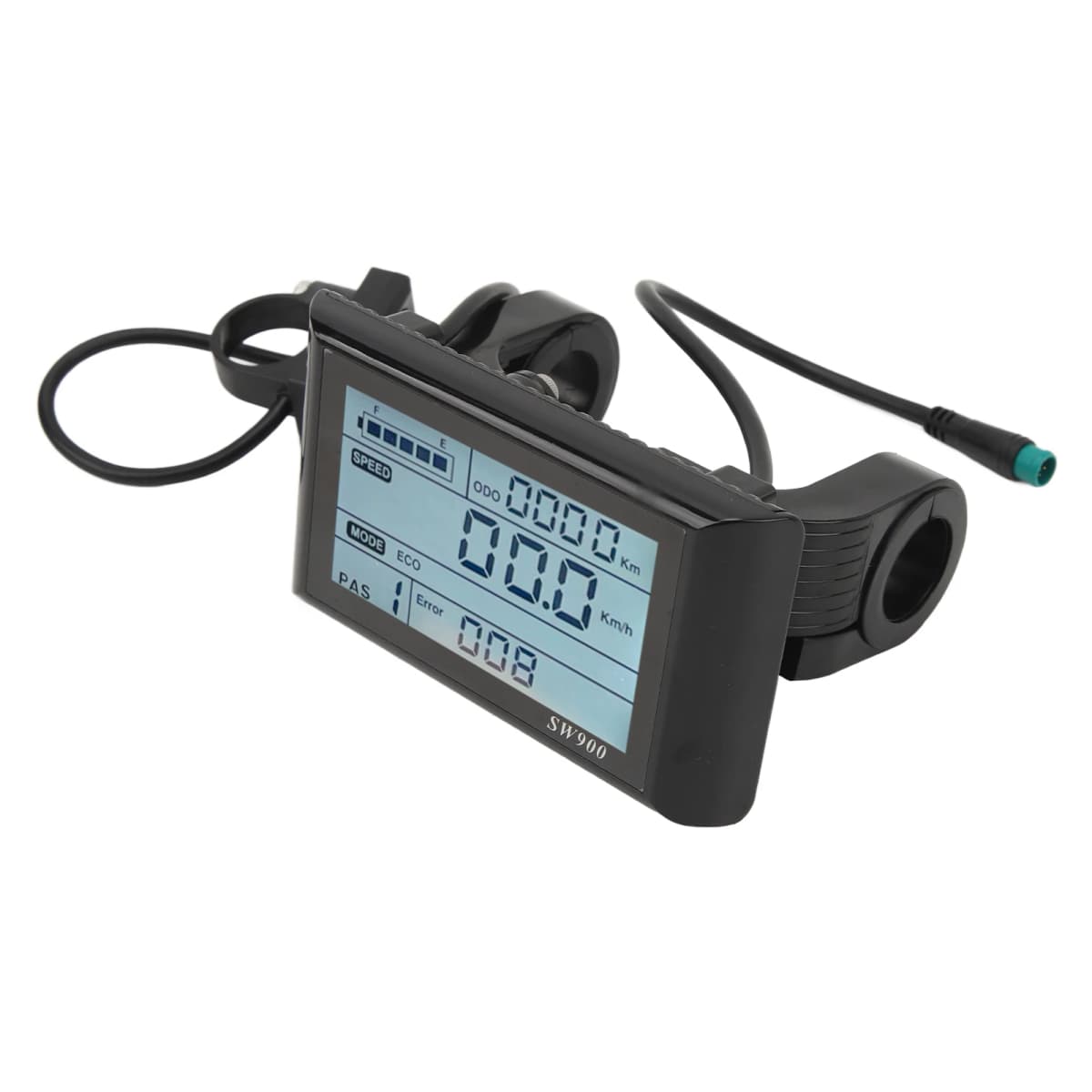 Electric Bike LCD Display 5 Pin 24V 36V 48V Lightweight Waterproof Electric Bike Display Panel Screen