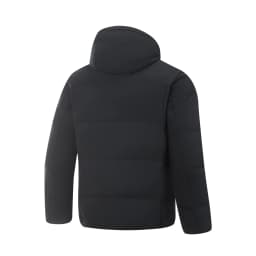 Li-Ning Men's Training Hooded Short Duwn Jacket LN FIR WARM LN WATER PROOF Reflective LiNing Fitness Sport Coats AYMV153