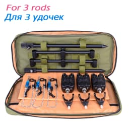 Hirisi Carp Fishing Bite Alarm Set And Swingers Fishing Rod Pod Holder Bank Stick Buzz Bar Carp fishing equipment