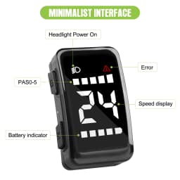 Ebike DZ40 Display Small Size Mini Display For BAFANG Wheel Hub Motor Electric Bicycle UART Protocol 5PIN Female Connector