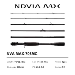 PURELURE NEW NDVIA MAX Ajing And Eging Tubular Tip 8FT 8.3FT 8.6FT 1.2-10G Soft Lure And EGI F/MF Action Perch Pike Zander Squid