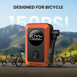 New ETENWOLF S0 Mini Electric Bike Pump Cordless 2400mAh Portable Tire Pump w/ Screen For Motorcycles Balls 150PSI Max Pressure