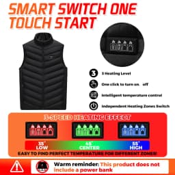 26 Areas Men's Heated Vest Jacket Heated Winter Women's Heated Jacket Thermal Vest Warmer Outdoor Sports Camping Hiking Jacket