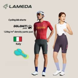 Lameda 2026 Men's Pro Cycling Shorts Summer Road Cycling Bib Shorts Moisture-wicking, Breathable, Uv-protective Bike Shorts