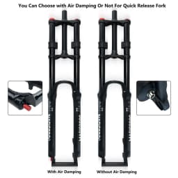MAGICBROS MG-FK328A Double Shoulder MTB Air Fork 180mm Travel 26/27.5/29" QR/TA Axle 32mm Stanchion Aluminum-Magnesium Alloy