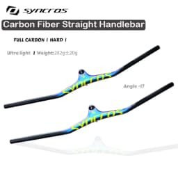 Syncros Carbon Integrated MTB Cockpit Handlebar Bicycle -17° Angle With 60/70/80/90/100mm Stem MTB Bike Frame Bicycle Parts