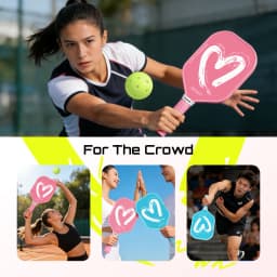 Joysent Pickleball Racket Fiberglass 13mm Honeycomb Core Couples Pickleball Paddles For Beginners Lightweight Power Paddles