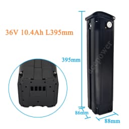 Ebike Battery Akku for Telefunken Multitalent Zundapp Z510 36V 10.4Ah 13Ah 17.5Ah Silver Fish Battery for Telefunken Multitalent
