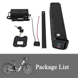 Ebike Battery Akku for Telefunken Multitalent Zundapp Z510 36V 10.4Ah 13Ah 17.5Ah Silver Fish Battery for Telefunken Multitalent