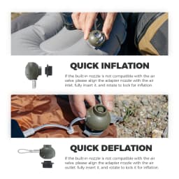 Naturehike Wind-nano Air Pump 3.5Kpa Ultralight For Outdoor Air Mattress Inflating Mat 8 Nozzles Pocket Camping Light Portable