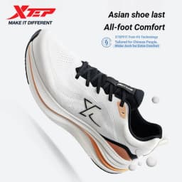 Xtep Qing Yun Go For Men Comfortable Cushioned Rebound Durability Comfort Breathable Anti-Slip Running Shoes 974219110025