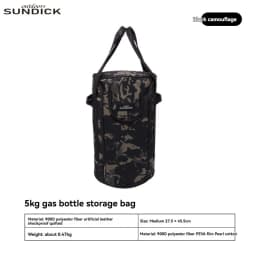 Outdoor camping, picnic, 5kg gas cylinder storage bag, large capacity, thick gas cylinder protection bag