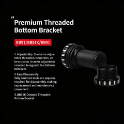 Gineyea BSA Bottom Bracket Ceramic Bearing 24mm 29mm Spindle 68mm 73mm 100mm 120mm For MTB Road Bike