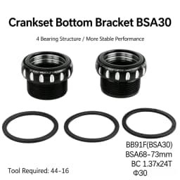 Gineyea BSA Bottom Bracket Ceramic Bearing 24mm 29mm Spindle 68mm 73mm 100mm 120mm For MTB Road Bike
