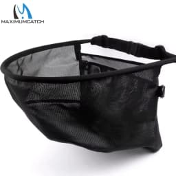 Maximumcatch FLSB/STBM Nylon Mesh Fly Fishing Stripping Basket with Flexible Rigid PVC Frame Quick-Dry Fly Fishing Bag