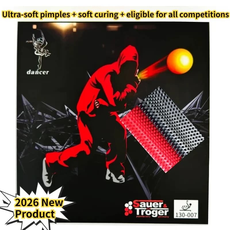 Sauer Troger Dancer 007 OX Long Pimples Table Tennis Rubber Super Soft Medium Particle Ping Pong Rubber Anti-spin Weird ITTF