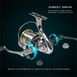 Okuma All Metal Rust Proof Smooth Bearing 5.5:1 Fishing Reel Drag System 15Kg Maximum Power Rotating Wheel Fishing Coil1000-5000