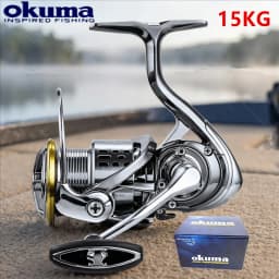 Okuma All Metal Rust Proof Smooth Bearing 5.5:1 Fishing Reel Drag System 15Kg Maximum Power Rotating Wheel Fishing Coil1000-5000