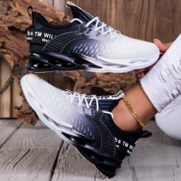 Women's Gradient Breathable Running Shoes, Lightweight Shock-absorbing Anti-slip, Stylish Versatile Sneakers for Daily Walk, Mou