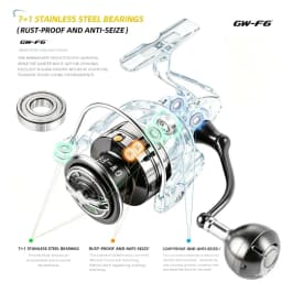 New ABU GARCIA Fishing Reel 9+1 Stainless Steel Bearings Max Drag 20KG for Saltwater Freshwater Spinning Fishing Reel