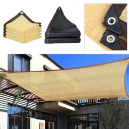 4x3m Shade Sail UV Protection Sun Shade Mesh Awning Tent for Outdoor Camping Car Beach Privacy Sunscreen Membrane