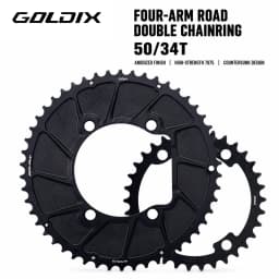 GOLDIX 110BCD 2X Double Chainring AERO Sprocket for SHIAMNO DURA-ACE R9200 ULTEGRA R8100 105 R7100 11S 12S 110BC 4BOLT Chainring