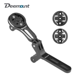 Bicycle Integrated Handlebar Speedometer Holder W/3 Base Fits Garmin Wahoo Bryton Double-Adaptor For Light and Camera Install