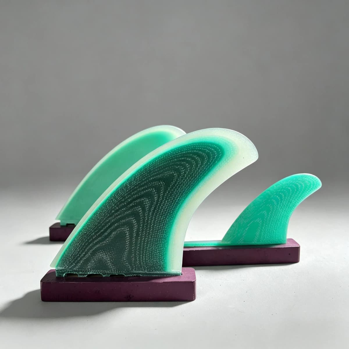 New FUT 2+1 Surfboard Fins: High-performance, premium-quality surfboard fins; stable replacement tail fins made of fiberglass; p