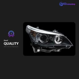 AKD Head Lamp for BMW E60 LED Headlight 2003-2010 Headlights 520i 523i 530 DRL Turn Signal High Beam Angel Eye Projector Lens