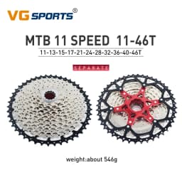 VG Sports 9 10 11 12 Speed MTB Bicycle Freewheel 40/42/46/50/52T Separate Aluminum Alloy Cassette Free Wheel Bracket Sprocket