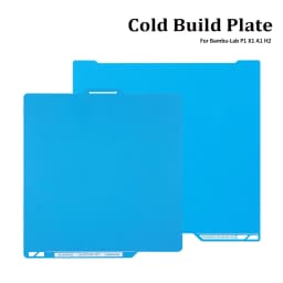 Cool Plate For Bambu Lab P1 X1 P1S P1P P2S X1C X1E X2D A1 H2D H2S 257x257mm Cold Build Plate 346*355mm Removable Surface Platfor