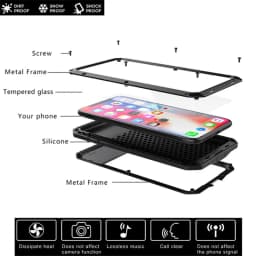 Armor Metal Aluminum Shockproof Phone Case for iPhone 14 13 11 12 Pro XS MAX mini SE XR 6 6S 7 8 Plus X Outdoor Military Cover