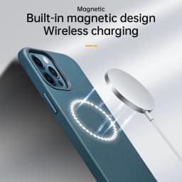Real Leather Magnectic Case for iPhone 12 Pro Max 12 mini Luxury Phone Cover for iPhone 12 Pro Support Wireless Charging Case