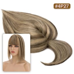 S-noilite Hair Toppers 10x12cm Women Topper 3.5x9cm Silk Base Natural Hair Wig 100% Human Hair For Women Hairpiece With Bangs