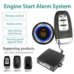 Car 12V SUV Keyless Entry System Engine Start Alarm System Push One-button Start System Remote Starter Stop Car Accessories