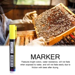 New Hot Queen Bee Marking Beekeeper Marker Pen Beekeeping Plastic Marks Pen 5 Colours White Yellow Red Green Blue Bee Tools