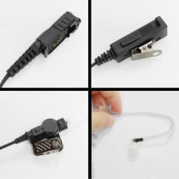 Walkie Talkie 2-Wire Headset Earpiece Mic For XPR3300 XPR3500 XPR3300E XPR3500E MTP3550 Two Way Radio Air Acoustic Tube