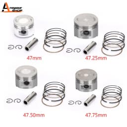 Areyourshop Piston Kit Standard Bore Fit for Polaris Sportsman 90 / Outlaw 90 07-16 0.75MM 47.75mm 43D-E1631-00 0453430 Motor