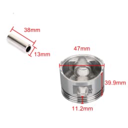 Areyourshop Piston Kit Standard Bore Fit for Polaris Sportsman 90 / Outlaw 90 07-16 0.75MM 47.75mm 43D-E1631-00 0453430 Motor