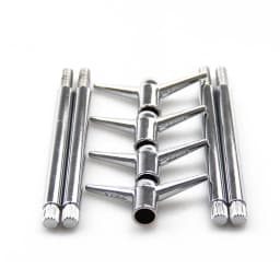 4pcs Chrome Valve Rocker Cover Hold Down Wing Nuts Bolts Studs For Ford Chevy V8