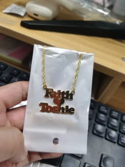 DOREMI Custom Name Necklaces Stainlesss Pendant Letters Necklace for Women Custom Chain Jewelry Children Personalized Gold