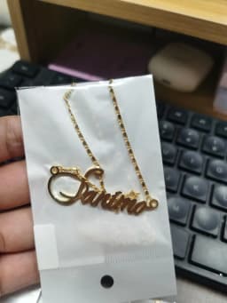 DOREMI Custom Name Necklaces Stainlesss Pendant Letters Necklace for Women Custom Chain Jewelry Children Personalized Gold