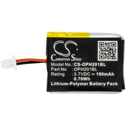 CameronSino Battery for Opticon OPN-2001 OPN-2002 OPN-2004 OPN-2006 OPN-2000 OPN-2005 Barcode Scanner battery 190mAh 3.70V Black