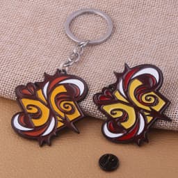 Anime SK∞ SK8 the Infinity Keychain Langa Reki S Logo Badge Key Chain for Women Men Car Keyring Jewelry Accessories