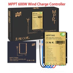 600W MPPT Wind Charge Discharge Booster Controller Auto 12V 24V AC DC Regulator IP68 For Wind Turbine Generator