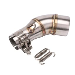 For Yamaha R3 YZF-R3 R25 MT-03 2016-2022 Motorcycle Exhaust Pipe Middle Link Pipe Slip On 51mm Muffler Escape Stainless Steel