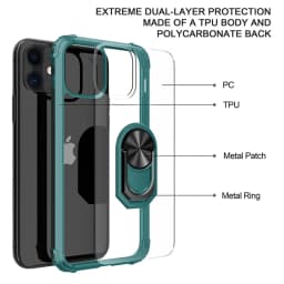 Cases For iPhone 12 Pro Max Kickstand Shell Shockproof Magnetic Ring Phone Case For iPhone 11 pro MAX XR XS SE 2020 7 8