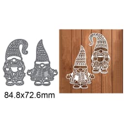 Santa Claus & Little Snowman Frame Metal Cutting Dies For Scrapbooking Craft Embossing Stencil Die Cut Card Making