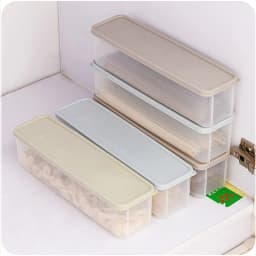 Round Spaghetti Storage Box with Dispensing Outlet Cutlery, Noodle Case, Chopsticks, Nut Seeds Boxes, Multifunction, 30cm